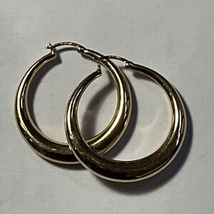 Ross Simmons 14kt Gold over Sterling Silver Hoop Earrings